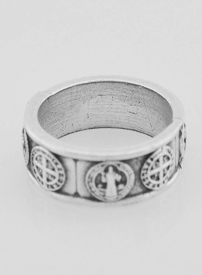 Anillo religioso de San Benito - Talla 58 (pic 4)