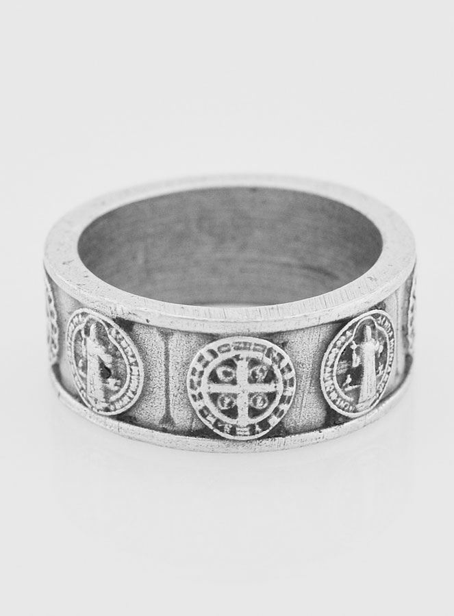 Anillo religioso de San Benito - Talla 54 (pic 1)