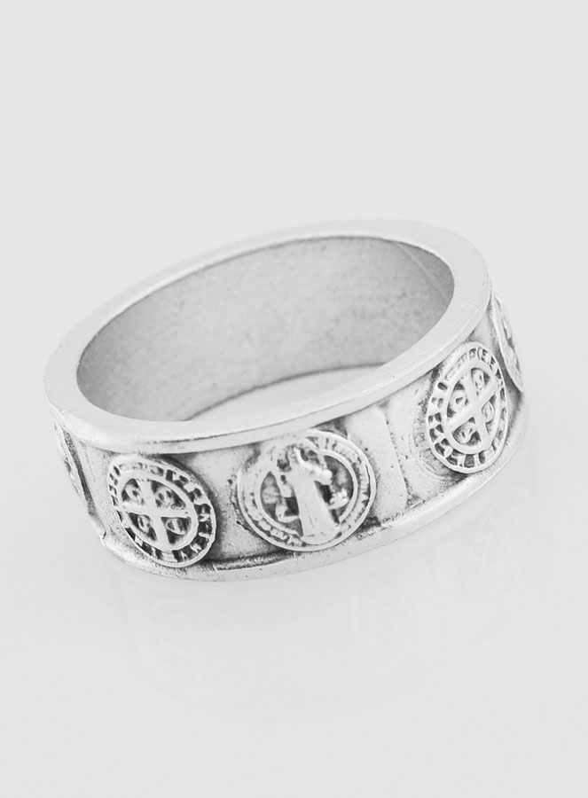 Anillo religioso de San Benito - Talla 62 (pic 3)