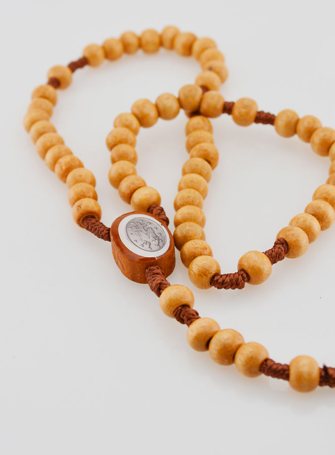 Rosario de la Medalla Milagrosa con Cuentas de Madera (pic 4)