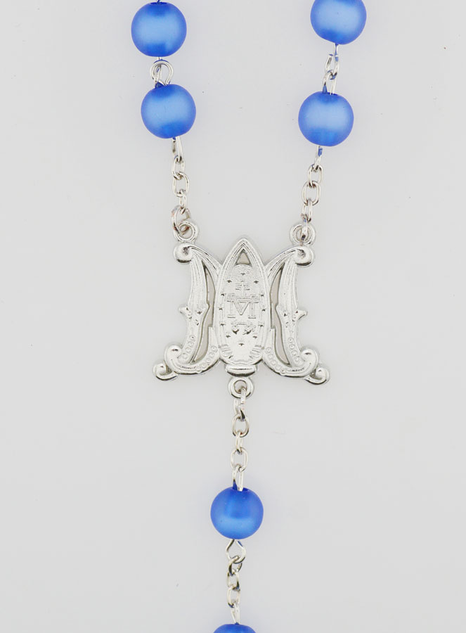 Rosario con Medalla Milagrosa y Cuentas Azules (pic 4)