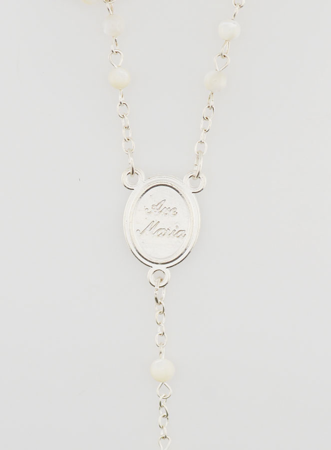 Rosario Medalla Milagrosa en Auténtica Madreperla (pic 4)