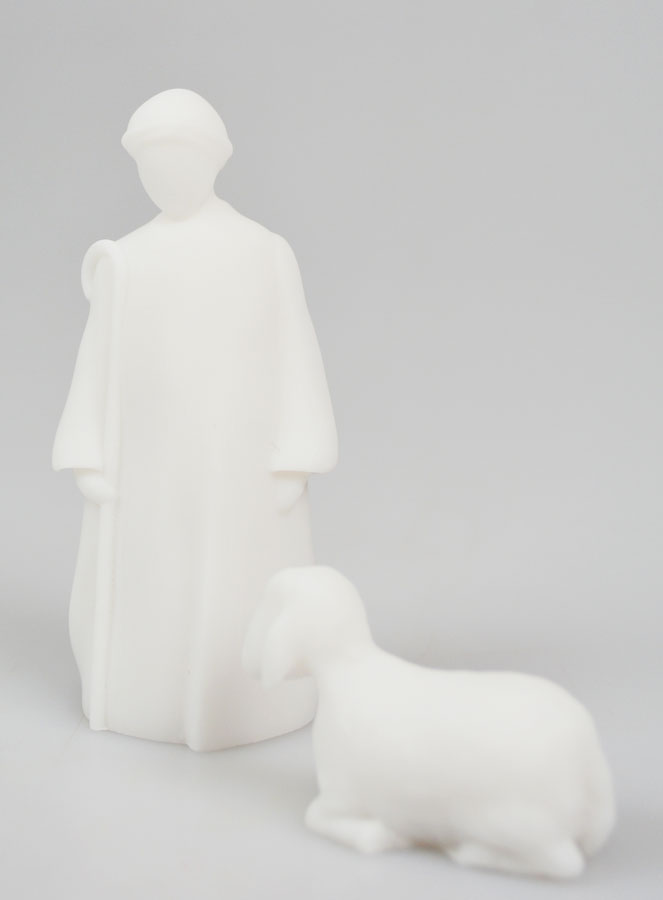 Nacimiento de Navidad en Alabastro - Pastor y Oveja 9 cm (pic 3)