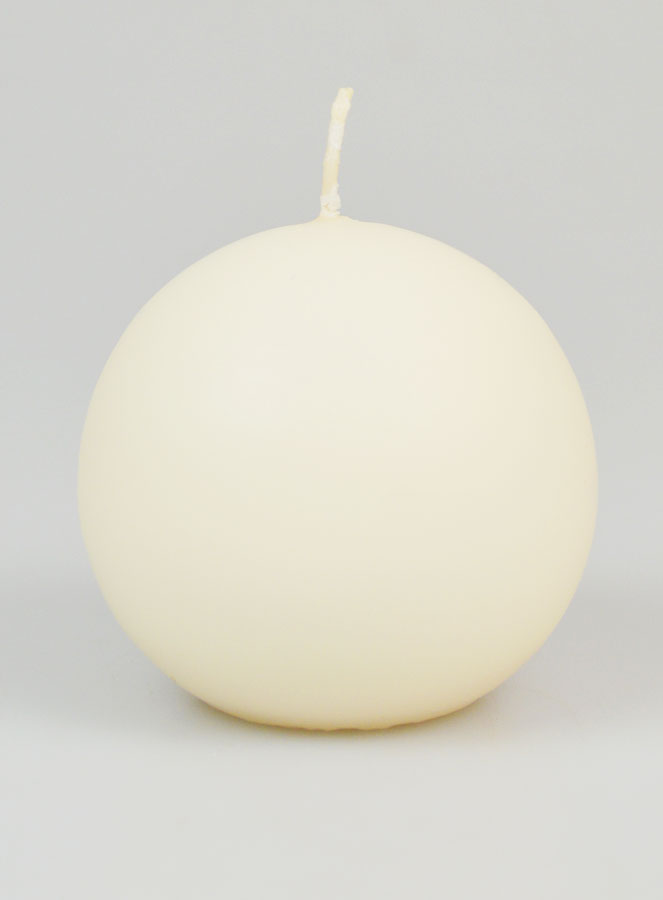 Vela esférica decorativa de 80 mm - Marfil (pic 1)