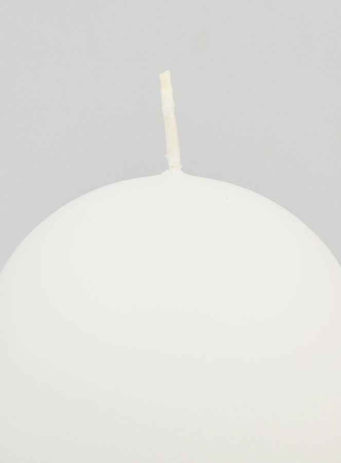 Vela esférica decorativa de 80 mm - Blanca (pic 3)