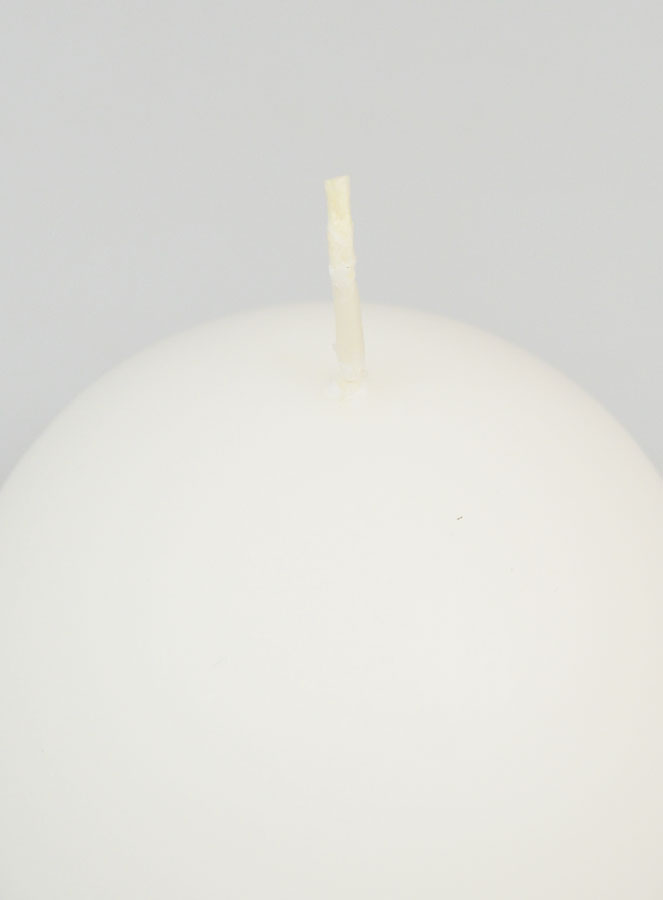 Vela esférica decorativa de 80 mm - Blanca (pic 4)