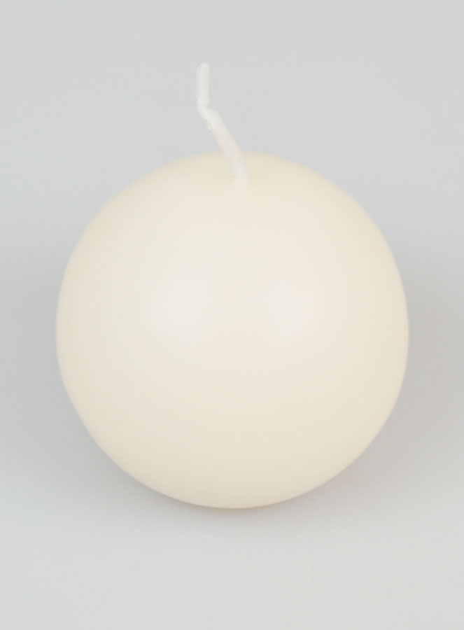 Vela esférica decorativa de 60 mm - Marfil (pic 2)