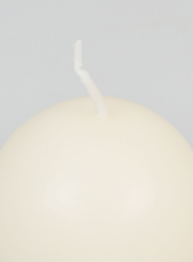 Vela esférica decorativa de 60 mm - Marfil (pic 4)