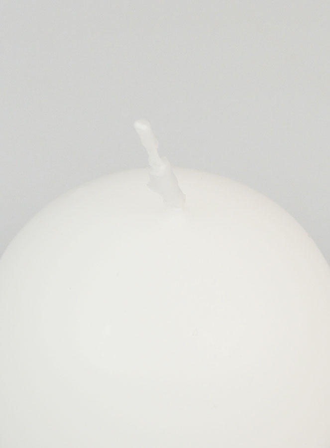 Vela esférica decorativa de 60 mm - Blanca (pic 4)