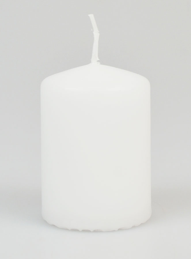 Vela decorativa con sistema de seguridad de 70 mm - Blanca (pic 1)