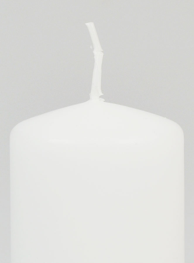 Vela decorativa con sistema de seguridad de 70 mm - Blanca (pic 3)