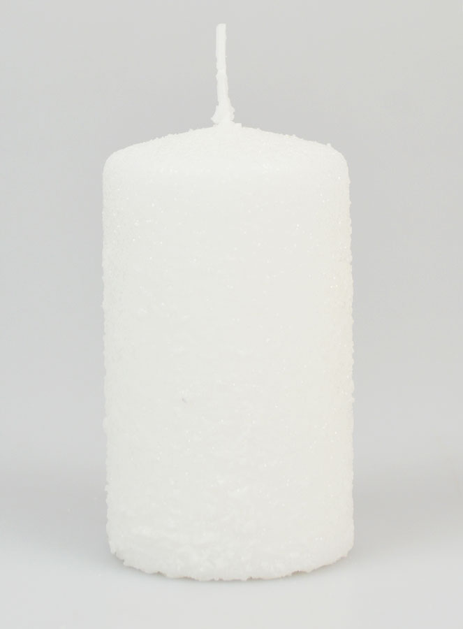 Vela navideña efecto nieve - 10 cm (pic 1)