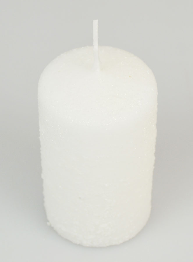 Vela navideña efecto nieve - 10 cm (pic 2)