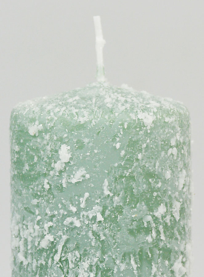 Vela decorativa esmerilada de 10 cm - Verde abeto (pic 3)