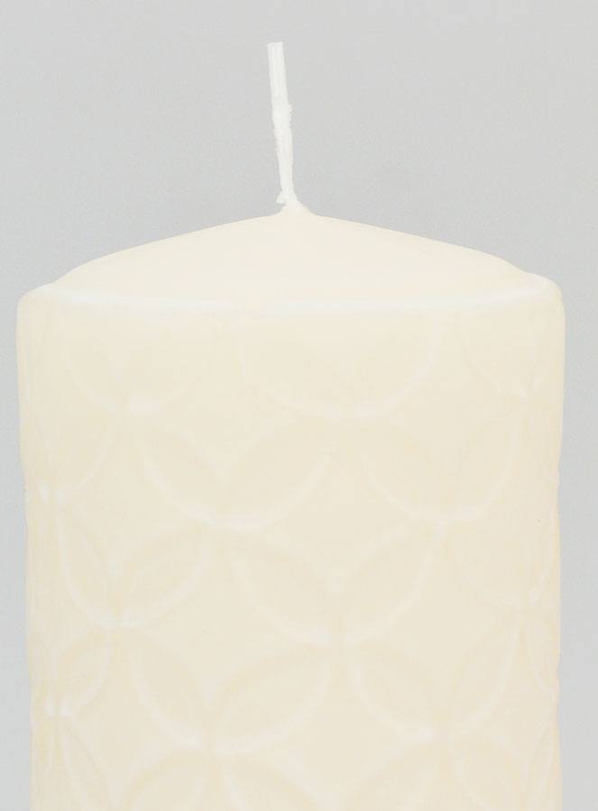 Vela decorativa efecto cerámica - Marfil (pic 3)