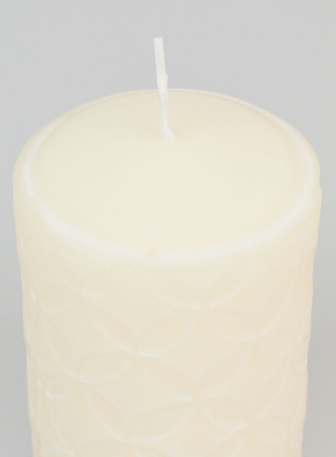 Vela decorativa efecto cerámica - Marfil (pic 4)