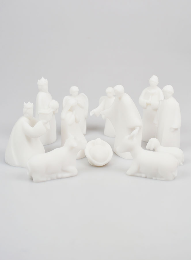 Belén Navideño Completo en Alabastro - 12 Piezas (pic 1)