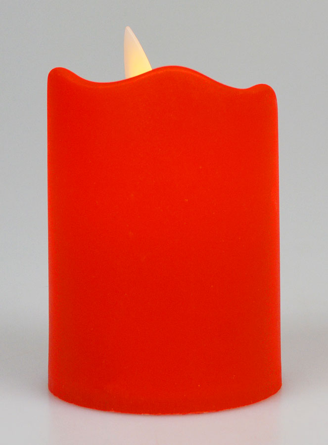 Vela de noche a pilas - Roja (pic 4)