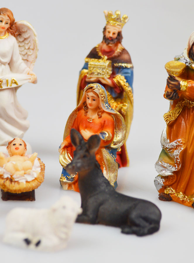 Belén navideño con 11 figuras - 8 cm (pic 3)