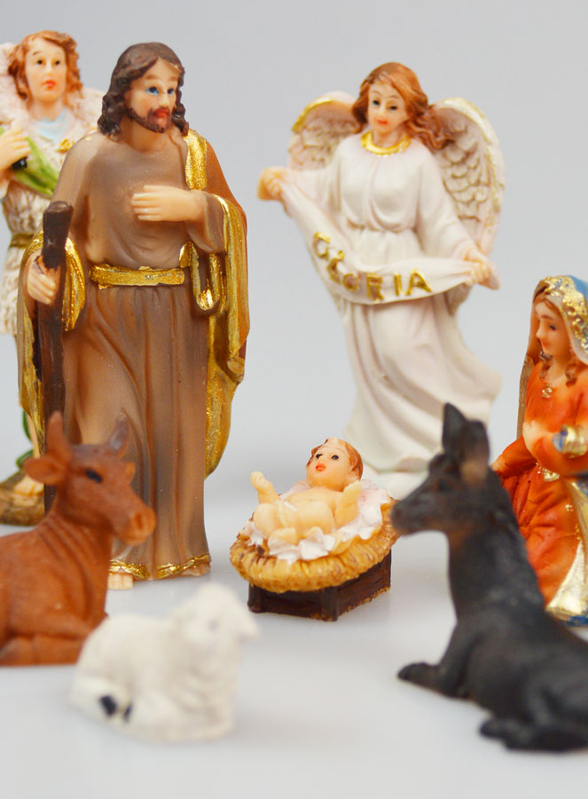 Belén navideño con 11 figuras - 8 cm (pic 4)