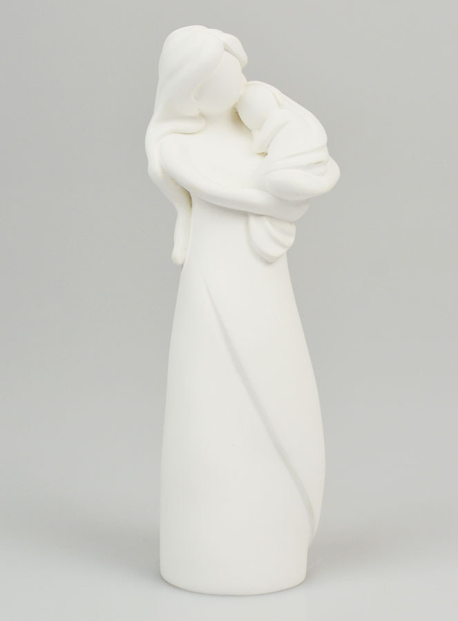 Estatua moderna de la Virgen con el Niño - 12 cm (pic 1)