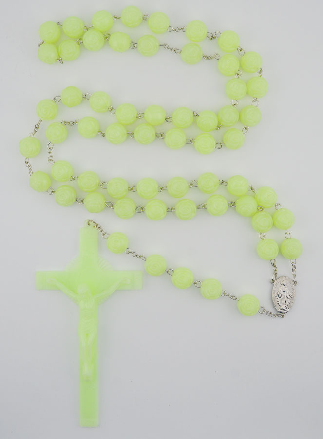 Rosario mural fluorescente grande - Medalla Milagrosa (pic 1)