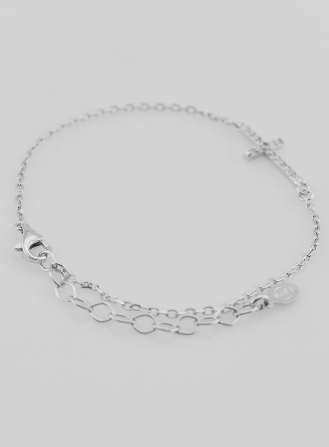 Pulsera con Cruz Religiosa - Plata de Ley (pic 4)
