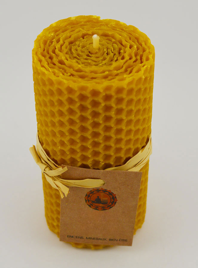 Vela de cera de abeja 100 % natural - 10 x 5 cm (pic 2)