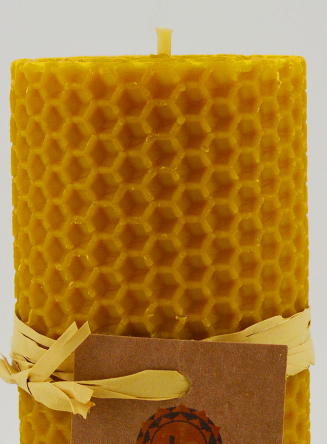 Vela de cera de abeja 100 % natural - 10 x 5 cm (pic 3)