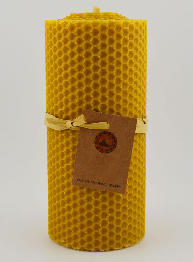 Vela de cera de abeja 100 % natural - 15 x 6 cm (pic 1)