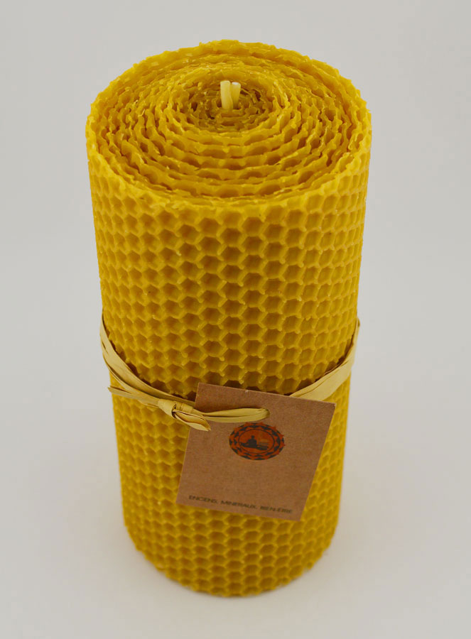 Vela de cera de abeja 100 % natural - 15 x 6 cm (pic 2)