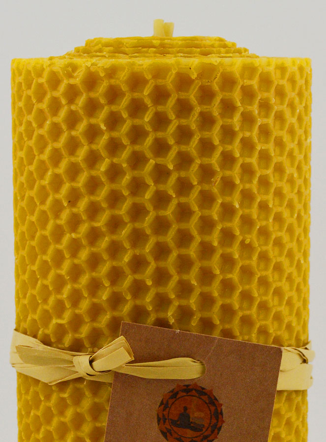 Vela de cera de abeja 100 % natural - 15 x 6 cm (pic 3)