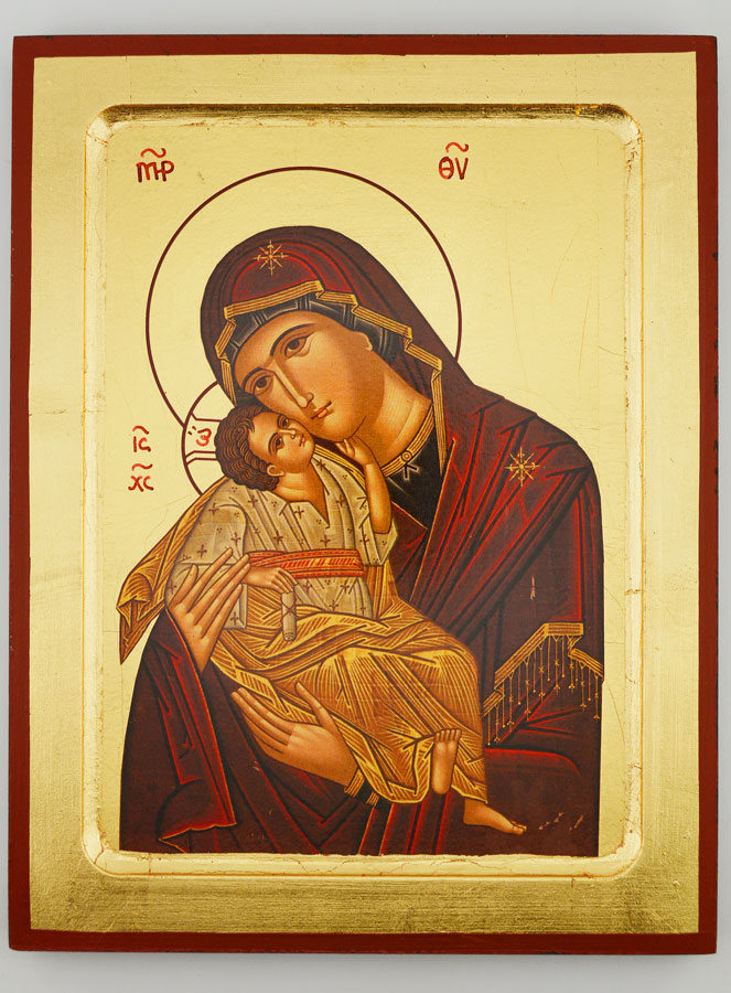 Icono religioso de la Virgen de la Ternura - 24 cm (pic 1)