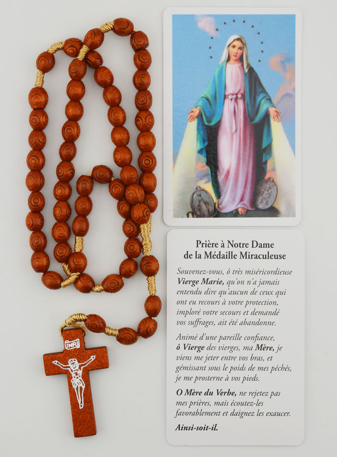 Rosario y Estampa de la Virgen Milagrosa (pic 1)