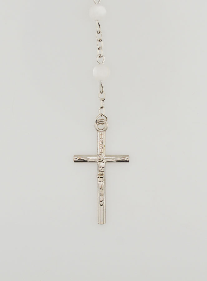 Rosario de la Medalla Milagrosa y Cuentas Blancas (pic 3)