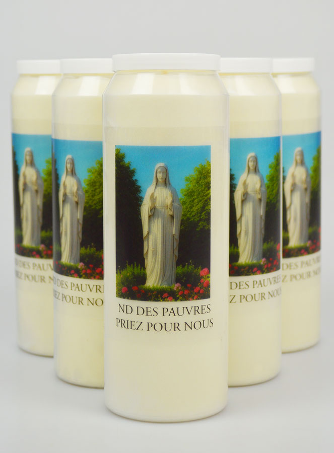 6 velas de novena a Nuestra Señora de los Pobres (pic 1)