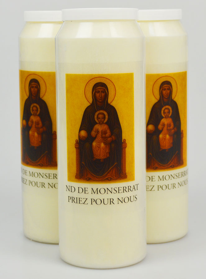 3 velas de novena a Nuestra Señora de Montserrat (pic 1)