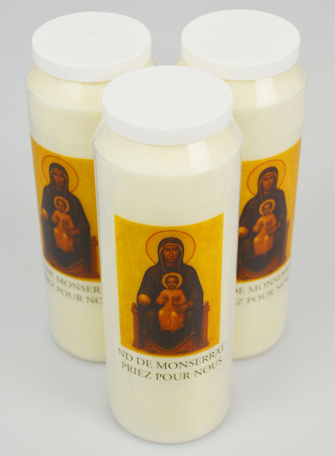 3 velas de novena a Nuestra Señora de Montserrat (pic 2)