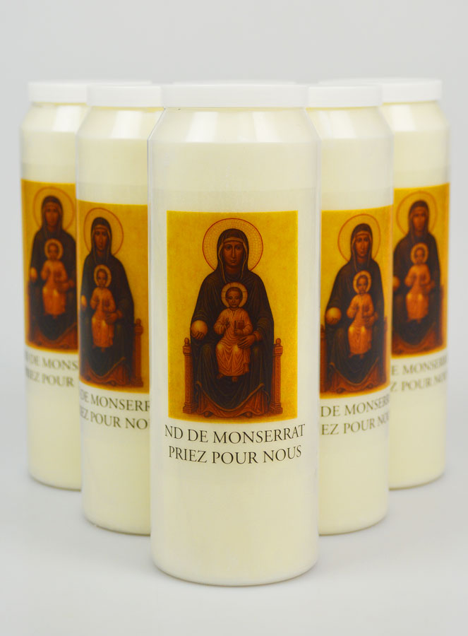 6 velas de novena a Nuestra Señora de Montserrat (pic 1)