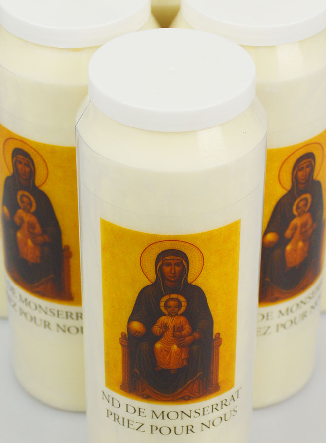 6 velas de novena a Nuestra Señora de Montserrat (pic 4)