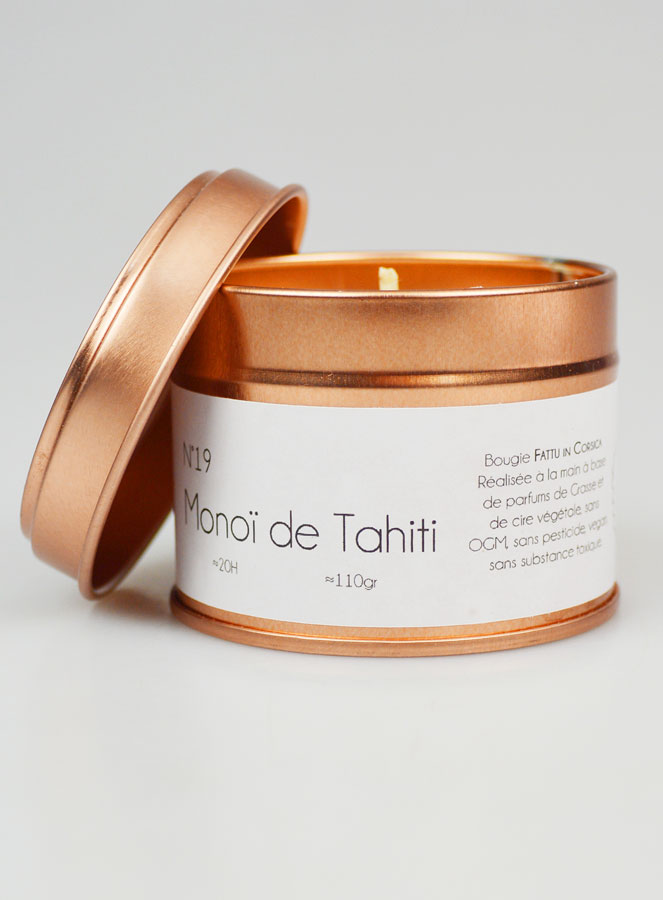 Vela perfumada artesanal - Monoï de Tahití (pic 1)