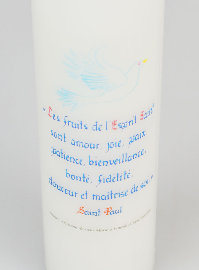 Vela de Confirmación - Frutos del Espíritu Santo - 20cm (pic 4)