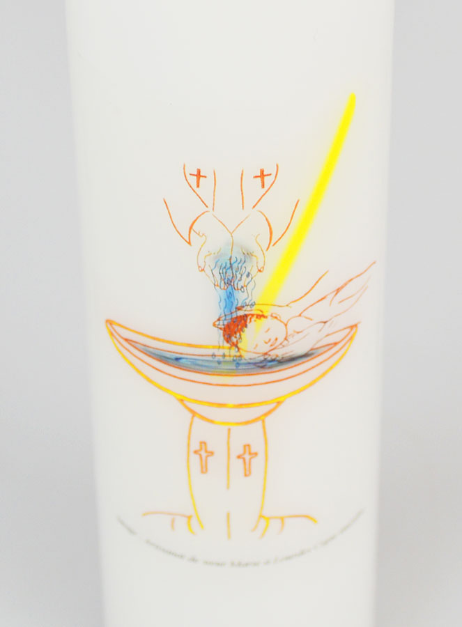 Vela de Bautizo para Niño - 20 cm (pic 4)