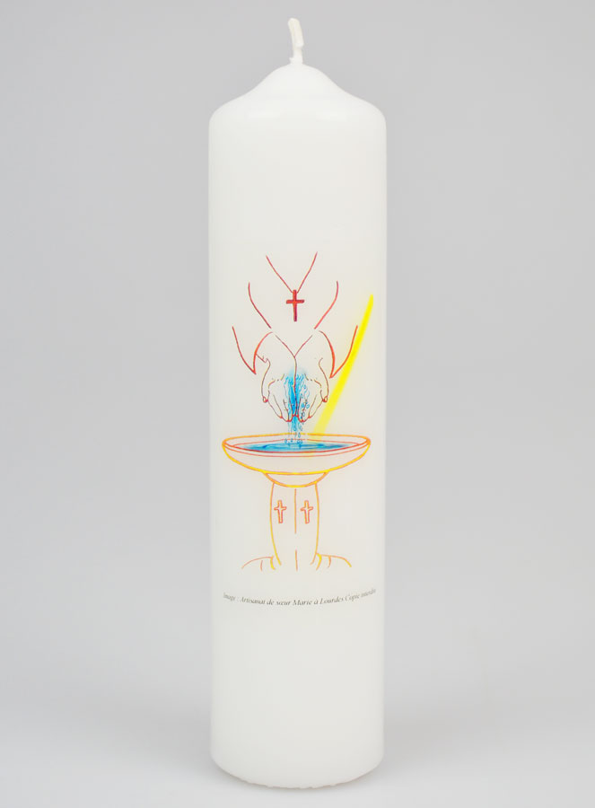 Regalo de Bautizo para Adultos - Vela de 20 cm (pic 1)