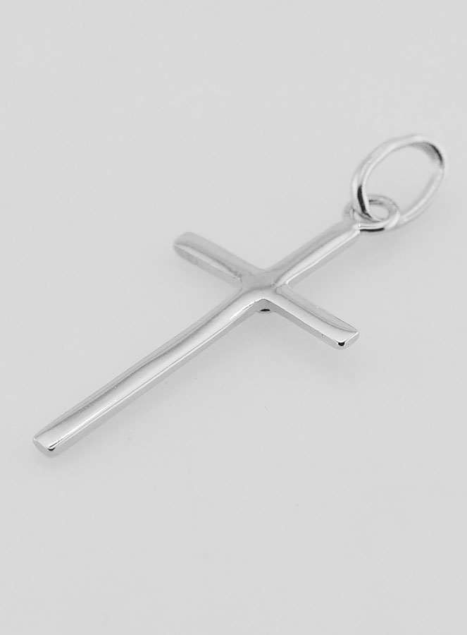 Colgante de cruz de plata de ley 925 y circonita (pic 4)