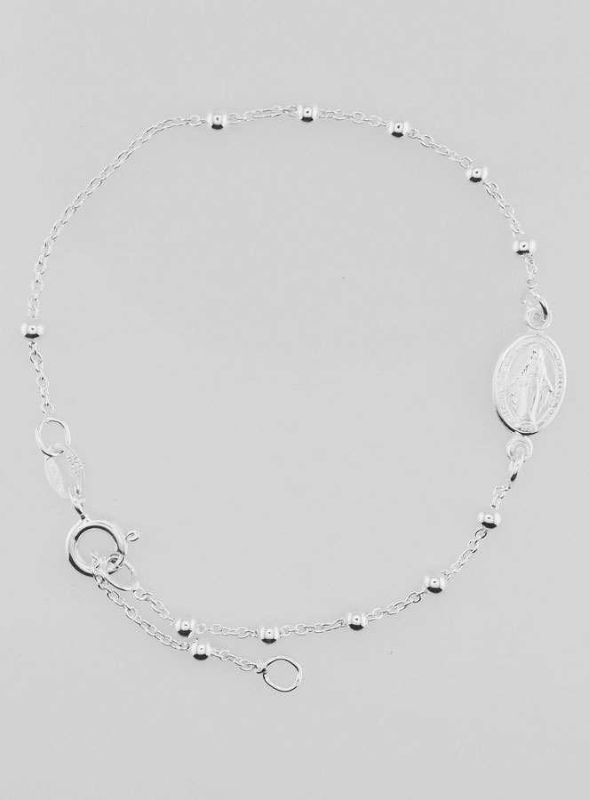 Pulsera Medalla Milagrosa en Plata (pic 1)