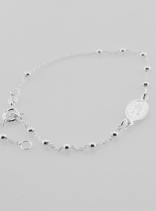 Pulsera Medalla Milagrosa en Plata (pic 4)