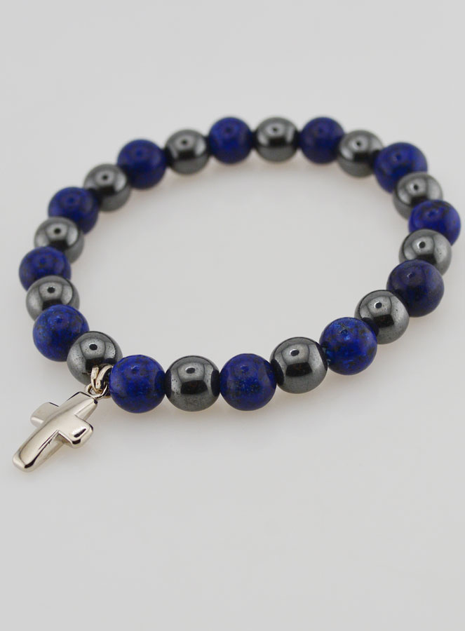 Pulsera de Piedras Naturales - Hematita y Lapislázuli (pic 4)