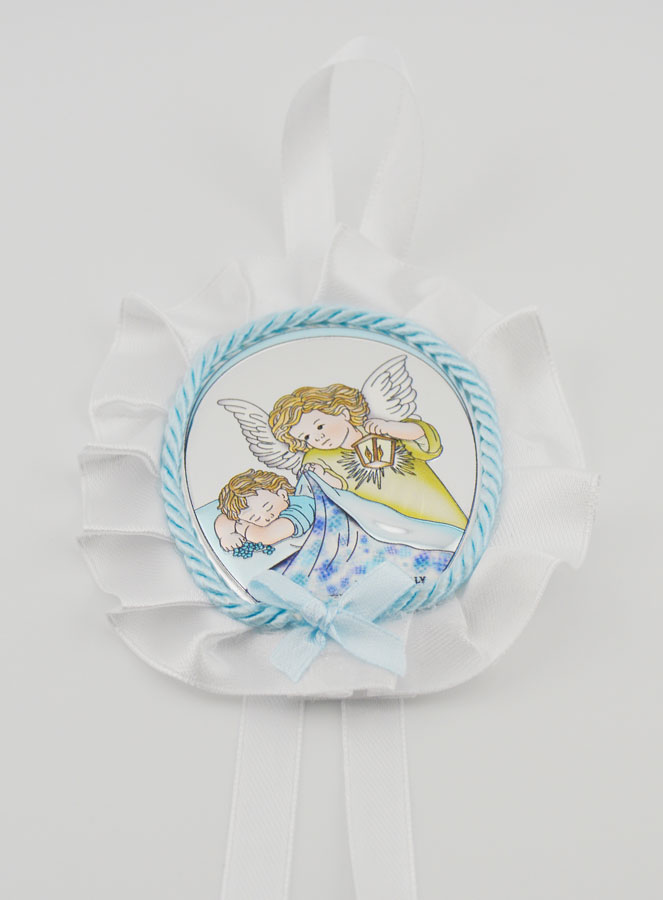 Regalo de Bautismo - Medalla de Cuna de Ángel con Linterna (pic 2)