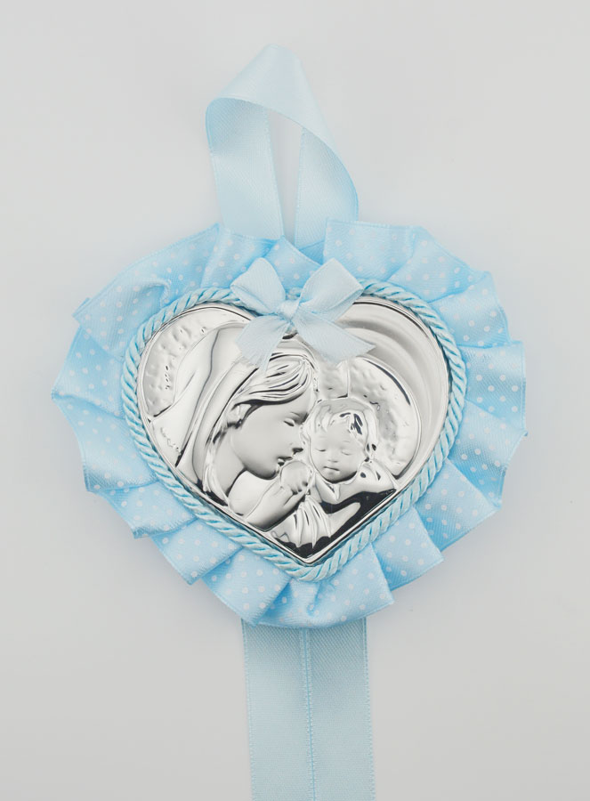 Regalo de Bautismo - Medalla de Cuna de la Virgen con el Niño (pic 1)